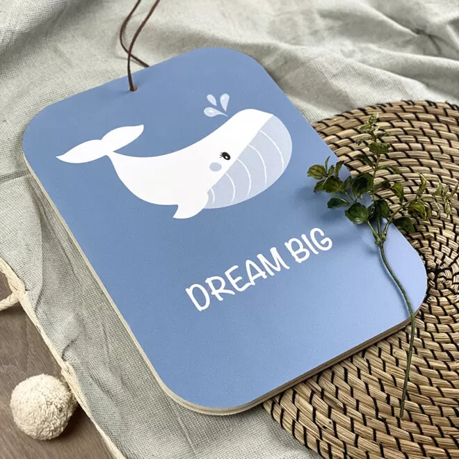 houten bordje decoratie babykamer oceaan hiphuisje