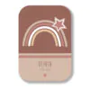 houten geboortebord baby regenboog naturel hiphuisje