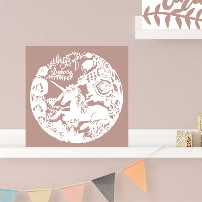 forex tegeltje in oudroze voor de decoratie van de meisjeskamer - hip huisje