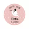 traktatie geboorte meisje ooievaar cupcakes hiphuisje