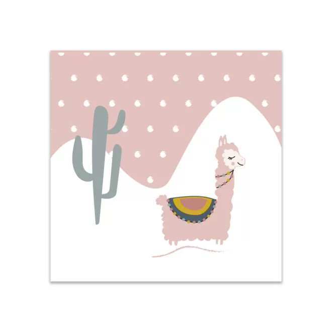 forex tegeltje lama roze meisjeskamer decoratie hiphuisje