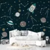xl behang ruimtevaart jongenskamer space heelal wallpaper kids hiphuisje