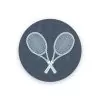 muurcirkel tennis blauwe kinderkamer hiphuisje kopiëren