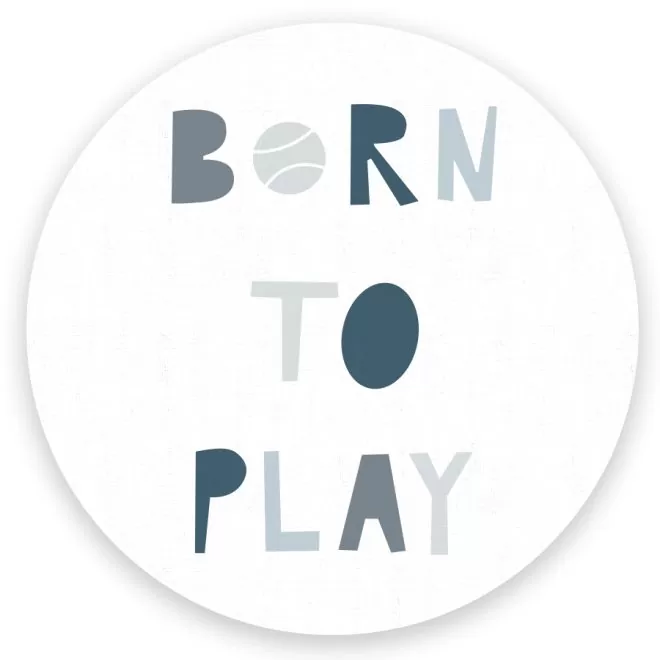 muurcirkel tennis born to play wit hiphuisje kopiëren