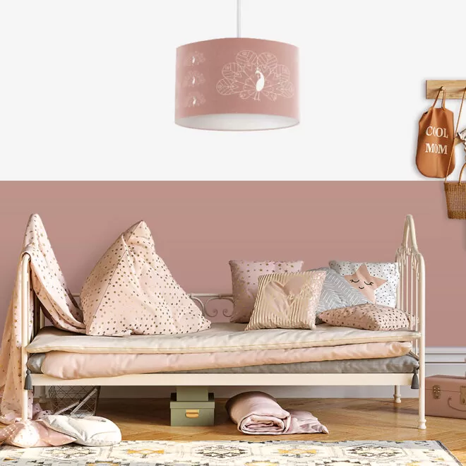 nieuw sfeer hanglamp oudroze pauw