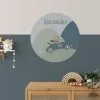naamcirkel dieren onderweg muurcirkel kinderkamer hiphuisje