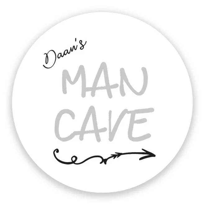 muurcirkel man cave jongens wit hiphuisje