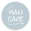 muurcirkel man cave lichtblauw kinderkamer hiphuisje