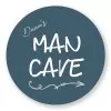 muurcirkel mancave donkerblauw voor de jongenskamer hiphuisje