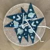 vlaggenlijn in donkerblauw met kikkertjes voor de kinderkamer -hiphuisje